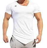 King Ma Men's T-Shirts Bodybuilding Muscle Training Short Sleeve