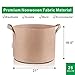 TopoLite 25Gal/6Pcs Tan Grow Bags Aeration Fabric Pots Plant Container for Nursery Garden and Planting (25Gal/6Pcs Tan)thumb 1