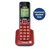 VTech CS6509-16 Accessory Cordless Handset, Red | Requires A CS6519, CS6528, Or CS6529 Series Cordless Phone System to Operate