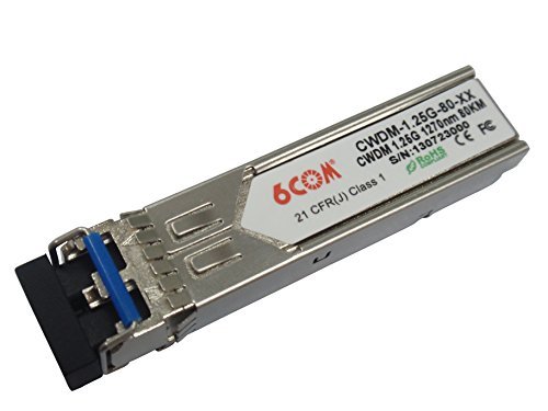 6COM CWDM SFP Optical Transceiver 1.25G 80km 1470nm LC Connector compatible with Nortel item number is NTK591LB