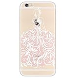 iPhone 6 Case, Axiba Princess Girl Printed Transparent TPU Carring Case Cover for iPhone 6s Regular 4.7 Inch (A)
