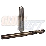 GlowShift 1/8-27 NPT Drill & Tap Kit - 1/8" Carbon Steel Tap & R High Speed Steel Drill Bit for EGT Probe Installation to Exhaust Manifold