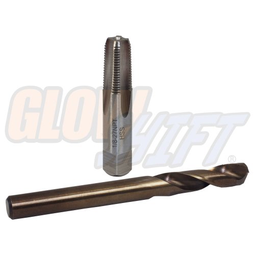 Glowshift 1 8 27 Npt Drill Tap Kit 1 8 Carbon Steel Tap R High Speed Steel Drill Bit For Egt Probe Installation To Exhaust Manifold In Oman Whizz