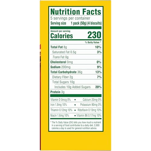 BELVITA BREAKFAST BARS BISCUITS, CINNAMON BROWN SUGAR, 5 PACKS (4 BISCUITS PER PACK)