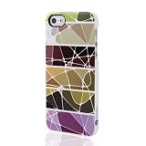 Apple iPhone 5 5S Slim Case: Amplim High Defination Path Pattern IML / IMD Cover (AT&T, Verizon, Sprint, T-Mobile) - Retail Packaging
