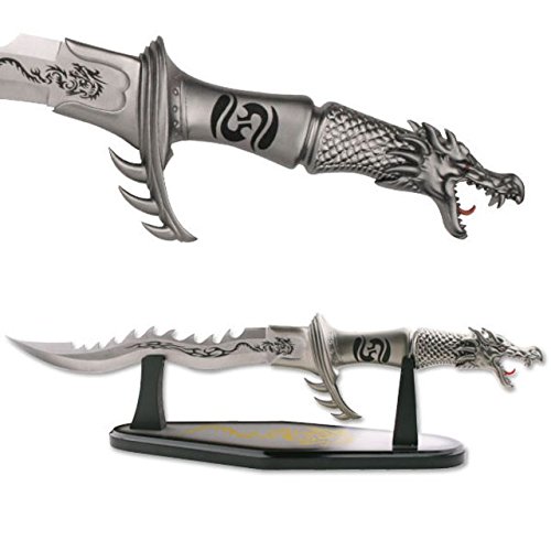 Fantasy Master FM-421S Flaming Dragon Display Knife 24-Inch