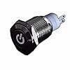 GBSELL-12V-16mm-LED-Power-Push-Button-Switch-Silver-Aluminum-Metal-Latching-Type