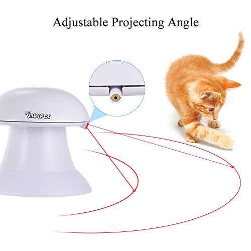 DADYPET-Katzen-Federspielzeug-Katzenspielzeug-Elektrisch-Katzenspielzeug-Federstab-Intelligenzspielzeug-Katzenspiel-Drehen-Feder-Spielzeug-360-Drehung-mit-Gefieder-Wei