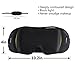 Eye Sleep Sleeping Mask for Blocking Out Unwanted Light, 3D Design without Pressure to eyes, with Sleeping Ear Plugs (Gray) (black)