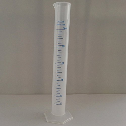 Sky Fish Tube Lab Test Tube 50ml Plastic Blue Line Liquid Graduated Measuring Cylinder Measuring