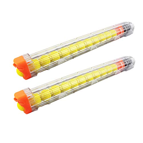 BOROLA 2Pcs Replacement Reload Clip 12-Round Refill Magazine Reload Clip for Nerf Rival Apollo XV-700 Rival Zeue XV-1200 (Clear)