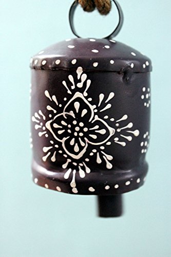 Handmade Tin Bells 3"H Pair of 2 Pieces