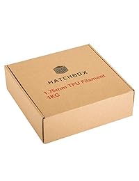 HATCHBOX tpu 1kg1.75 red TPU 3d impresora 3d filamento carrete, dimensional Precisión +  0,05 mm, 1 kg, 1,75 mm, Shore 95 A, color rojo