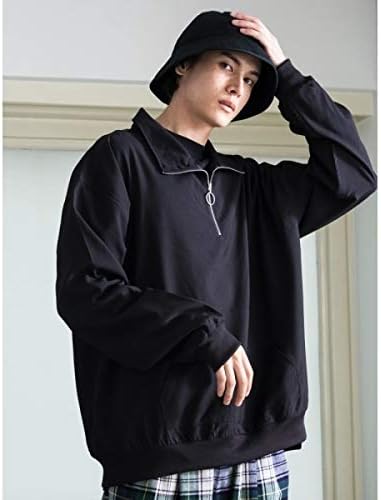 Amazon ウィゴー メンズ Wego Wego リングジッププルオーバー ブラック M Tシャツ カットソー 通販