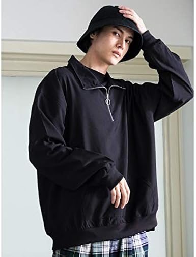 Amazon ウィゴー メンズ Wego Wego リングジッププルオーバー ブラック M Tシャツ カットソー 通販