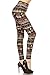 R856-OS Ancient Wildlife Print Fashion Leggings