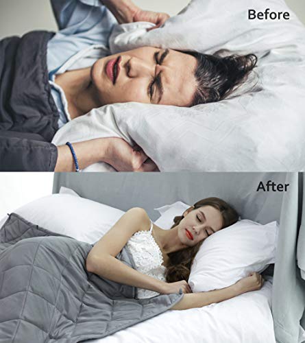 image for WarmHug Weighted Blanket for Kids 7 lbs, Cooling Heavy Blanket 40 x 60