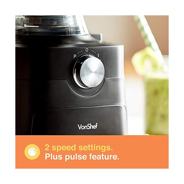 VonShef-Food-Processor--1000W-Multifunctional-8in1-Chopper-Mixer-with-Dough-Blade-Spatula-Shredder-Medium-Fine-Grater-Slicer--35L-Bowl-18L-Jug-2-Speed-Settings-Pulse-Function VonShef Food Processor – 1000W Multifunctional 8in1 Chopper, Mixer with Dough Blade, Spatula, Shredder, Medium / Fine…