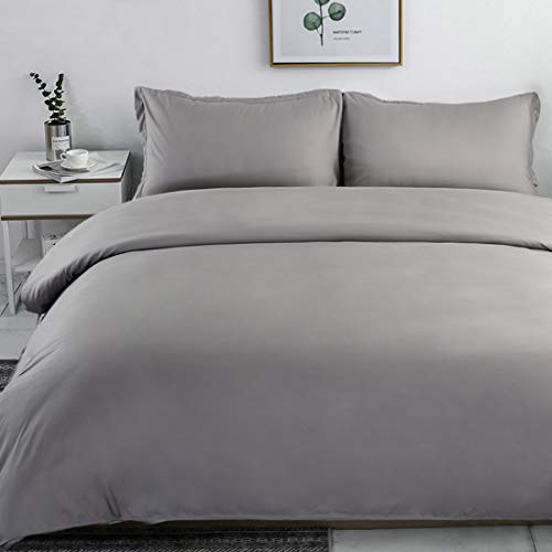 image for INGALIK Bedding 3 Piece Duvet Cover Set Full Size with Zipper Closure 