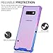 BAISRKE Galaxy S10 Plus Case, Shock Absorption Flexible TPU Soft Edge Bumper Anti-Scratch Rigid Slim Protective Cases Hard Plastic Back Cover for Galaxy S10 Plus - Blue Purple Gradient