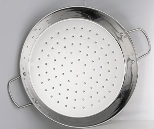 Chef Direct Stainless Steel Round Dish Paella Pan 12 INCH (30 cm) // Induction Friendly Spanish Rice, Valencian. 2 Chef Direct Stainless Steel Round Dish Paella Pan 12 INCH (30 cm) // Induction Friendly Spanish Rice, Valencian. - Image 3