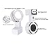 Outlet Wall Mount Hanger Stand Bracket for Amazon Echo Dot 2nd Without Mess Wires Or Screws, Dot Accessories, Compact Holder Case Plug in Kitchens, Bathroom And Bedroom (White) 1 Pack