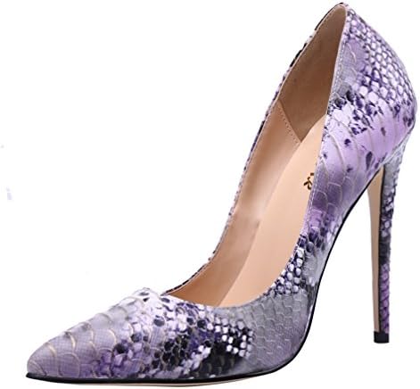 AOOAR Women's Snakeskin-Print High Heel Dress Pumps Shoes