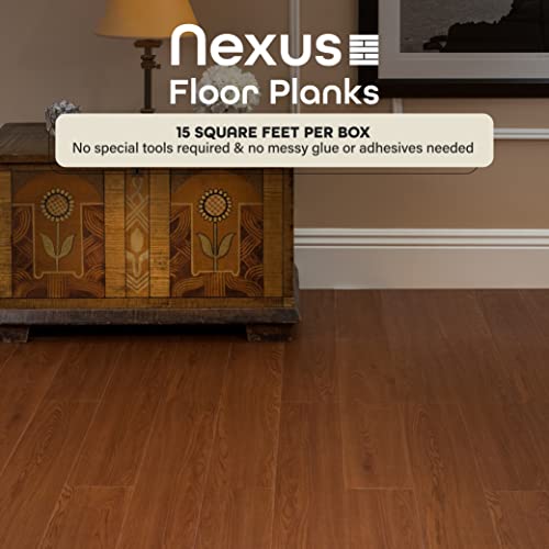 Vinyl Peel and Stick Floor Tile, SelfAdhesive Wood Plank, 10Pack (15