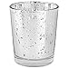 Just Artifacts Mercury Glass Votive Candle Holder 2.75" H (12pcs, Speckled Silver) -Mercury Glass Votive Tealight Candle Holders for Weddings, Parties and Home Decor primary