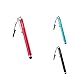 BlastCase 3 Pack of Stylus Black Blue Red Universal Touch Screen Pen for Ipad 2 Ipod Iphone 4 4S 3g 3gs, 4s, Motorola Xoom, Samsung Galaxy Tab 8.9 10.1, Blackberry Playbook HTC Flyer Evo View Tablet