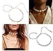 HENGSONG Cowrie Shell Choker Necklace for Women Hawaiian Seashell Pearls Choker Necklace Statement Adjustable Cord Necklace