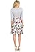 Hello Miz Elbow Sleeve V-Neck Color Block Flower Printed Maternity Nursing Skater Dress (Medium, Grey/Pink)