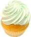 Green Artificial Fake Cupcake 3 Pack
