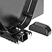 Mount Factory - Adjustable Wall Mount/Single Floating Glass AV DVD Component Shelf - Black