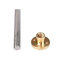witbot 500 mm 8 mm T8 el plomo tornillo Set tornillo + almohada Bearing Block + tuerca + Coupler de cobre para impresora 3d