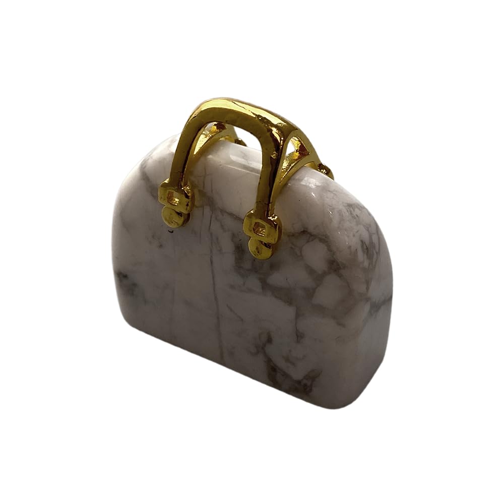 VIE Mini Crystal Handbags, 2-2.5cm, Howlite