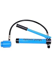 yescom 9 Ton 6 Muere hidráulico Knockout Punch Driver Kit Bomba de mano agujero herramienta con funda de transporte azul