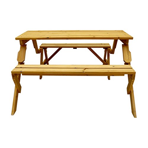Leisure Season Folding Picnic Table and Bench, Solid Wood, Decay Resistant Buy Online in UAE