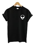 SDolphin Alien Tees Round Neck Teen Girls Short Sleeve ET T-shirt