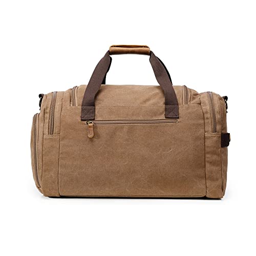 Kemy's Canvas Duffle Bag for Mens Weekend Oversized Overnight Bags