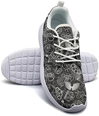 Skull And Brass Knuckles Women's Lightweight Mesh Sneakers Casual Running Shoes