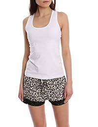 Blis Nouveau dama Encaje sueño corto con cordón en la cintura, disfraz de pijama y de pijamas