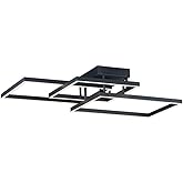 ET2 Lighting E21513-BK Traverse-80W 1 LED Flush Mount-23.5 Inches wide by 6.75 inches high, Finish Color: Black