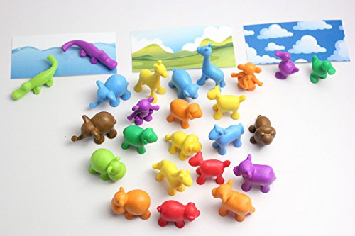 Land Water Air Match - Safari and Farm Animals - Simple matching game with sorting cards - Thumbnail 2