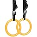 Yes4All Olympic Gymnastic Rings with Flexible Buckles (Yellow)