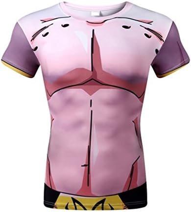 Cosplay Anime Buu Dragon Ball Z 3D Sport Fitness Gym T-Shirt (Size L)