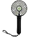 Anpress Handheld Fan, Air Cooling Personal Fan USB/18650 Rechargable Battery Operated Fan with Adjustable Stepless Speeds for Home Office & Indoor Outdoor Activities (Black)