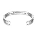 Studiocc 'She Believed She Could So She Did' Inspirational Cuff Bracelets, Jewelry for Women Mom Girl