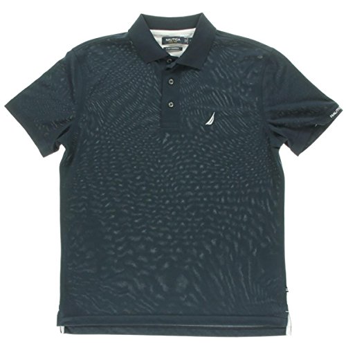 Nautica Men's Trim Fit Solid Tech Pique 