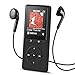 AGPTEK A20 8GB MP3 Player Lossless Sound 70 Hours Playback with FM Radio/Voice Recorder, Expandable Up to 64GB, Independent Lock & Volume Control,Black